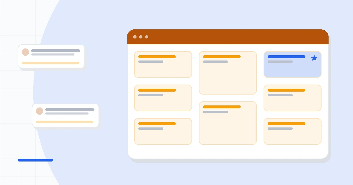 Flat illustration of two email platforms facing off, one a simple mailbox and one a modern funnel machine, deep blue and amber palette