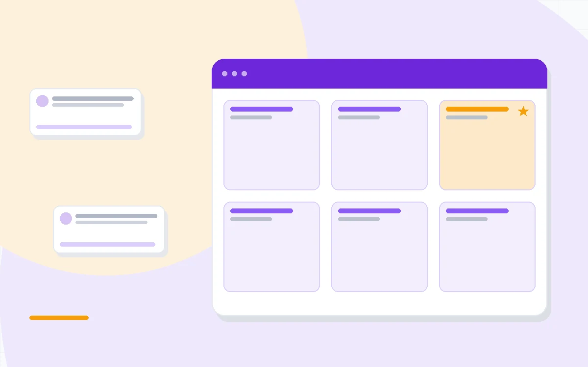 Flat illustration of AI automation connecting business apps together into one workflow