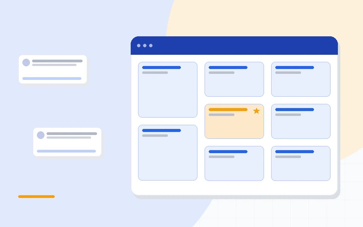 Flat illustration comparing visual sales pipelines across three CRM interfaces