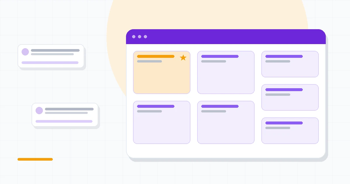 Flat illustration of a long multi-page document being read and summarized beside a chat conversation, with a code editor below, deep blue and amber palette