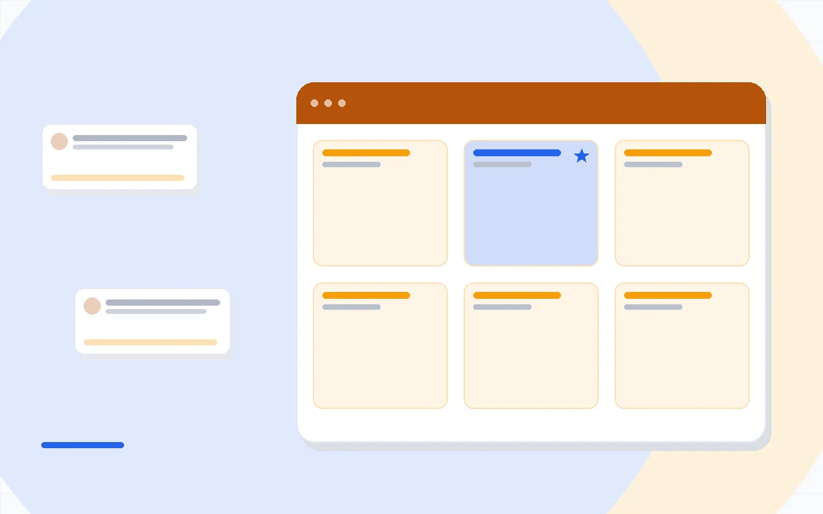 Flat illustration of two email envelopes on balance scales, one weighed by subscribers and one by sends, deep blue and amber palette