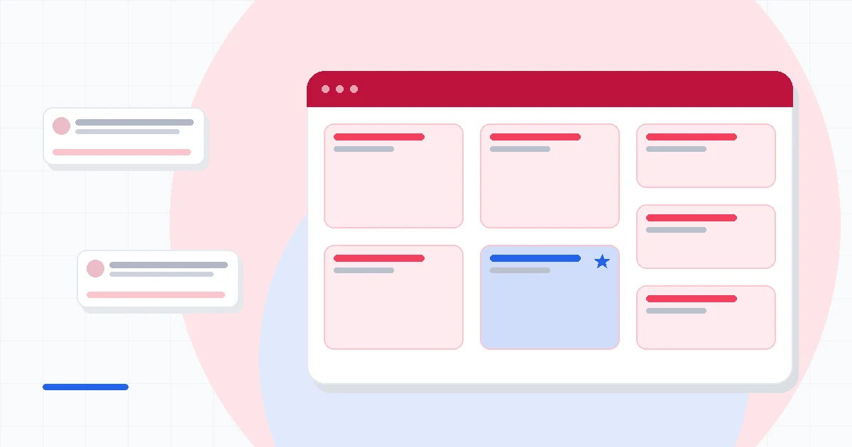 Flat illustration of an invoice ledger beside a payroll run screen and a tax filing document, deep blue and amber palette