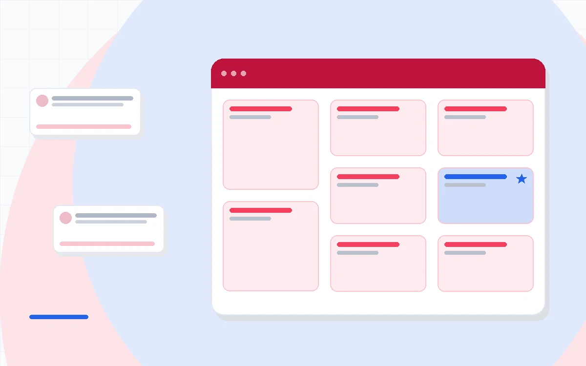Flat illustration of three stacked pricing tiers with a growing number of user icons, deep blue and amber palette