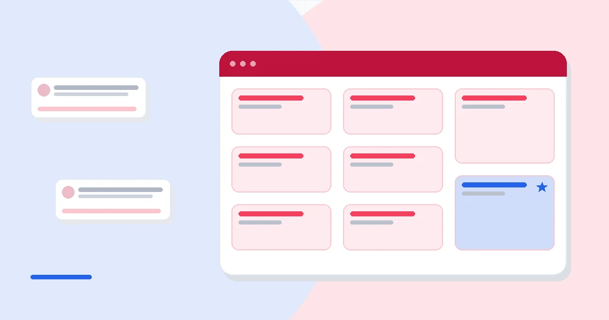 Flat illustration of a clean bank reconciliation screen with matched transactions and a calm dashboard, deep blue and amber palette