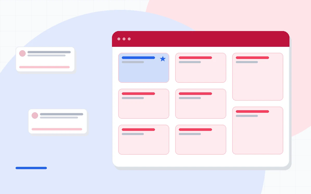 Flat illustration of a clean bank reconciliation screen with matched transactions and a calm dashboard, deep blue and amber palette