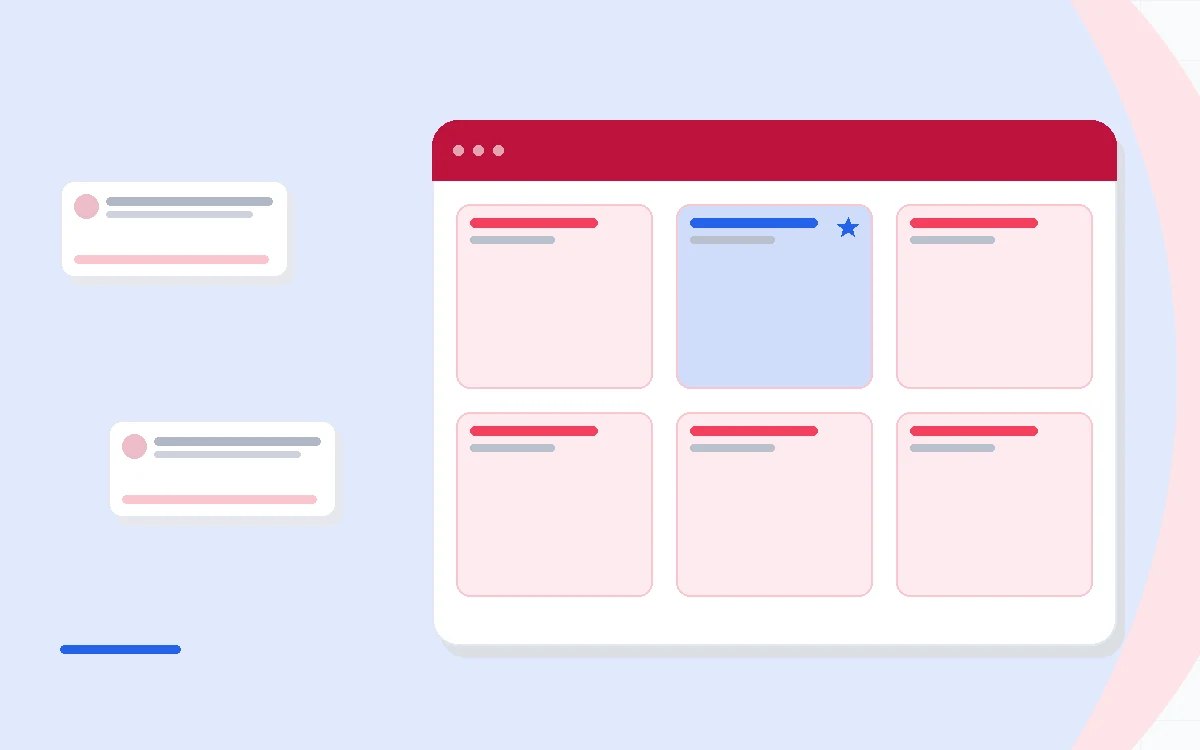 An invoice icon with a clock on one side and a ledger with bank feeds on the other